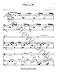 Ave Maria piano sheet music cover